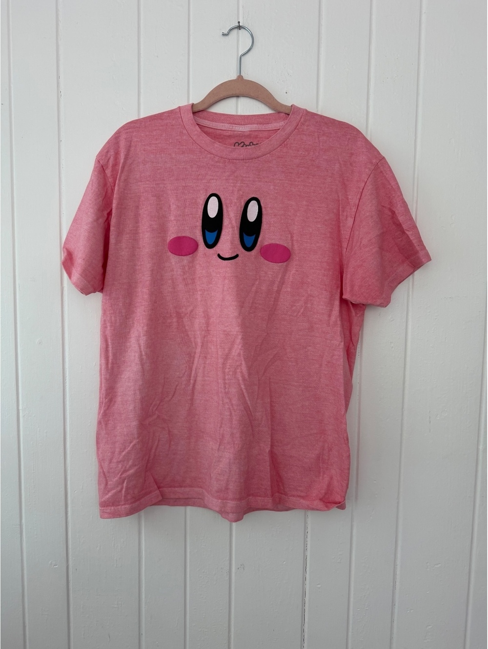 Kirby Pink Graphic T-Shirt Medium Nintendo Hall Laboratory Cotton Blend